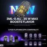 UWELL UWELL Caliburn G3 PRO 旗艦電子煙主機套裝｜全屏UI介面 35W高功率｜1000mAh大電量 雙啟動模式 (附0.4Ω/0.9Ω煙彈)｜選購資訊：圖片 3